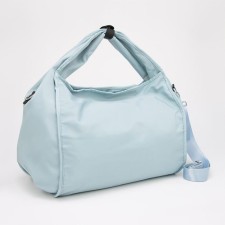 Road bag with lightning, outer pocket, long belt, blue color