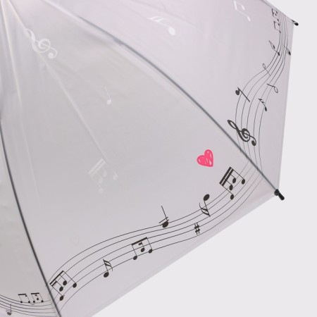 Umbrella - a semiautomatic “notes” cane, 8 spokes, r = 46 cm, mix drawing-8