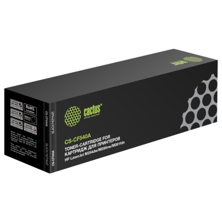 CACTUS CSTUS CS-CF540A CF540A, for HP LJ M254DW/M280NW/M281FDN, 1,400 pages, black color black
