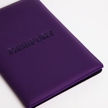 Passport cover, purple color-4