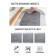 Bathroom bathroom mat, 48 × 78 cm, black color