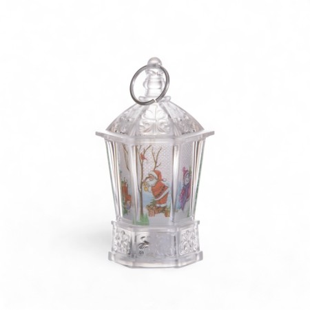 Lamp "Snowman and Deer" 3hlr44 4x4x9cm-7