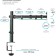 Kromax Casper-507 Black 10 "-34" Max. 10kg Table and NAC 107755