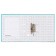 A4, 50 mm registrar, calligrata, PVC, embossing "flax", metal edging, pocket for a spine, collected, blue, mix