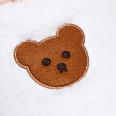 Sweep for animals "Bear", size M, white (DS 26, Osh 24, OG 38 cm)-7