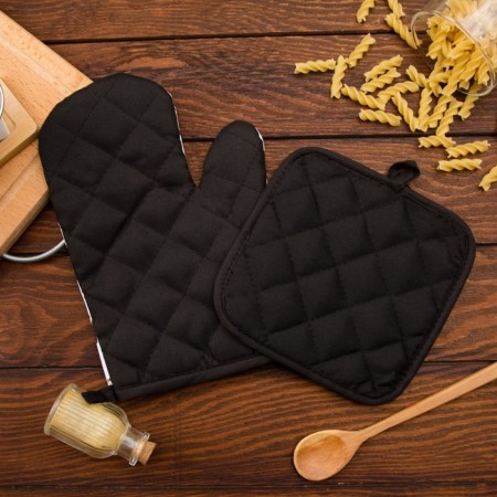 Kitchen set (2 items) Ethel Lovelife Happy, a severity 17x17 cm, mitten 26x16 cm, 100% p/e-1