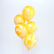 Шар латексный 12" «Агат оранжевый», набор 5 шт.