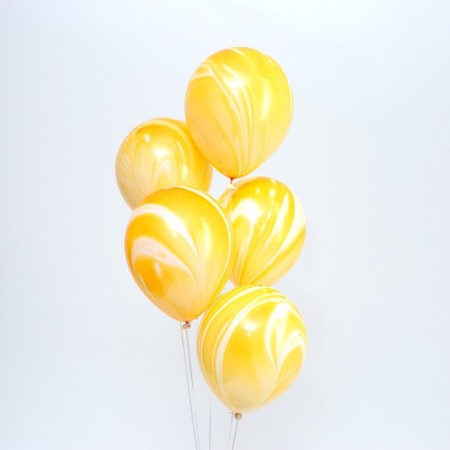 Latex ball 12 "" Agat Orange ", a set of 5 pcs.