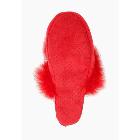 Slippers # 1 female, size 36.5, burgundy color-3