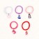 Hair gum "New Year Mix", diam. 4 cm