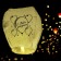 The flashlight of desires "Happy Birthday", form dome, yellow color