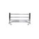 Water towel "Sanprise" Aurora P6, 400x700 mm, with a shelf, lower connection, chrome