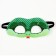 New Year! Carnival mask "sparkling snake" green with sparkles