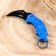 Knife-kerambit folding "Indigo" 12.5cm, blade 49mm/1.5mm
