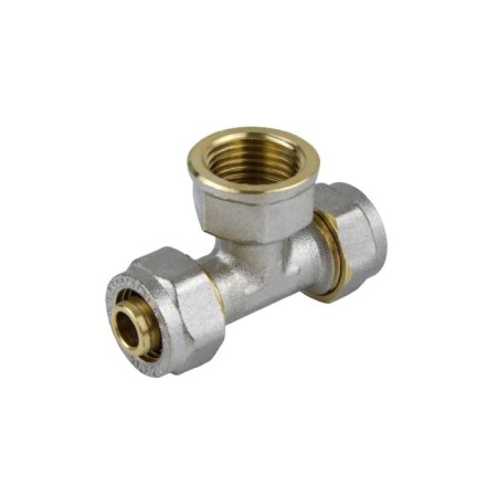Aquasfera tee 7013-03, crimping, 26 mm x 3/4 "x 26 mm, internal threads, brass