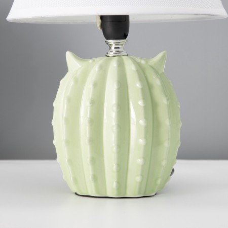 Traffic lamp with lampshade RISALUX "Owl", E14, 40 W, light green, 20 × 20 × 29 cm-7