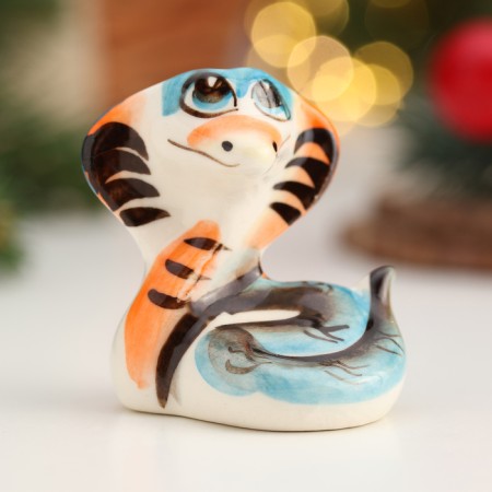 Souvenir "Snake Lalya", Gzhel, Color, 5.5 cm-1