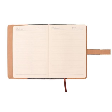 Organizer A5, with a header, 100 sheets in a ruler, PVC cover, black-4