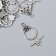 Decor Metal for the creativity of locks "Flower-Pilist" silver 1050m012 2x1.3 cm