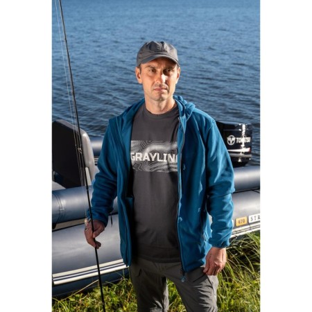 Grayling Riverbad T-shirt, Cotton, Graphite, XS-7