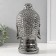 Souvenir ceramics "Buddha's head" silver 15x15x29 cm