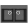 Dr.gans kitchen washing “Astra-780” 780x510 mm, h = 217 mm, black color