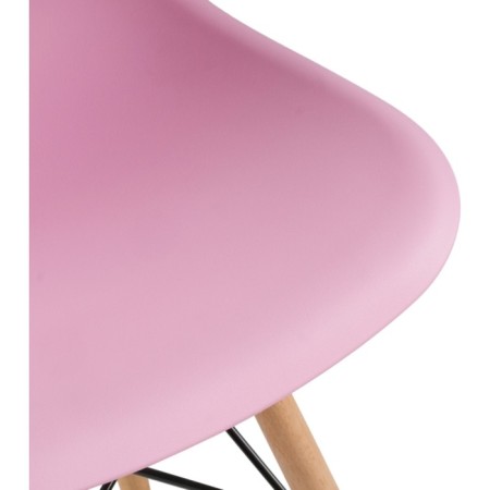 Plastic chair EAMES Massive Buk/Metal/Plastic, Natural/Pink 46x52x83 cm-9
