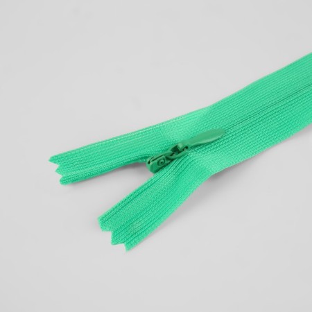 Lightning secret, No. 3, non -proceeding, locking machine, 25 cm, green color-1