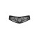 Lace panties with accession collection access, black color, size s/m