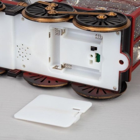 LED figure "steam locomotive" 31 × 17 × 10 cm, plastic, AAX3 batteries (not complete), USB, glow warm white-2