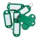 A set of key keycels, 10 pieces, 53 mm, green color