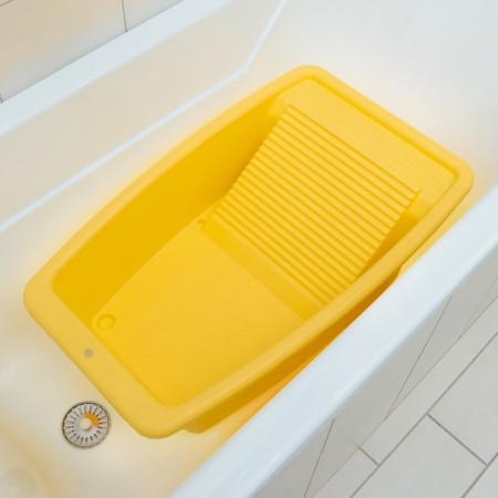 Pelvis with a washing board, 34 liters, especially durable, color mix-1