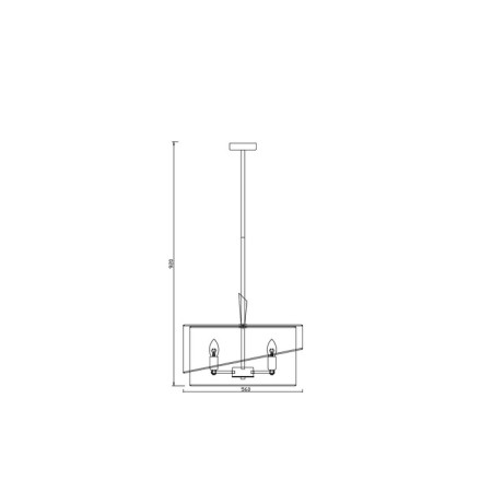 Luer 40W, 6HE14, 92x45 cm, brass-2