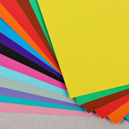 Cardboard of color two -way A4, 14 sheets, 14 colors "cunning", shaken-2