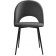Chair on the metal frame Irre Metal/velor, black/dark gray 50x55x82 cm