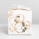 Gift folding box, packaging, “March 8, gold”, 12 x 12 x 12 cm