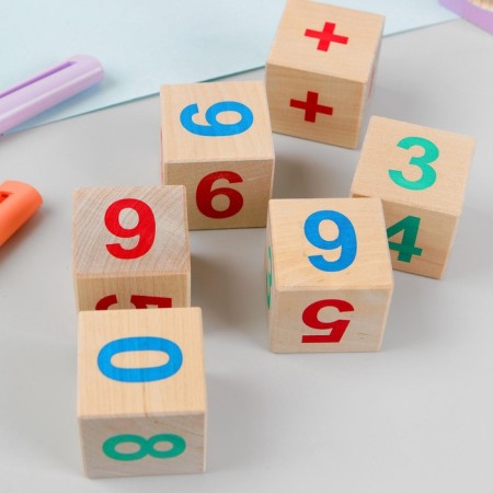 Cubes "Funny account", 6 pcs.-1