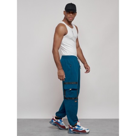 Sports male pants, size 50, blue color-19