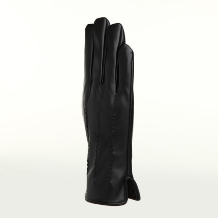 Gloves of wives 24*1*9 cm, leather claim, without insulation (c), dimensionless, 3 lines, black-3