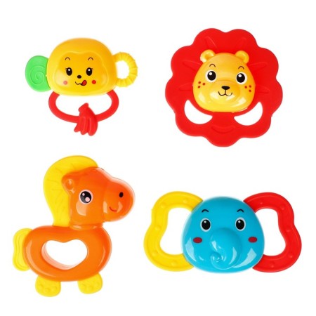 A set of rattles "kids", with elastic elements, 4 pcs, crumb I