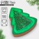 Gift box "Christmas tree", 23.3 x 19.5 x 5 cm, New Year