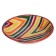 The plate of Rishtan ceramics "Atlas", multi -colored, deep, 20 cm