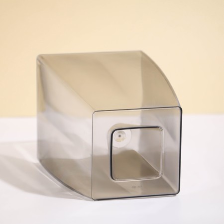 Pot for orchids, 2 l, 12.5 × 19.5 cm, plastic, transparent gray-1