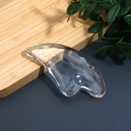 Guashe massor "Heart", 11 × 6 cm, transparent color-2