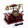 Retro telephone with a drawer, dark tree, 16x23x25 cm