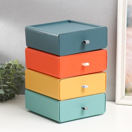 Casket Plastic "Box" set 4 pcs 19.5x18x23.2 cm-6