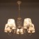 Luisa chandelier 5x40W E14 white+gold 60x60x31 cm Bayerlux