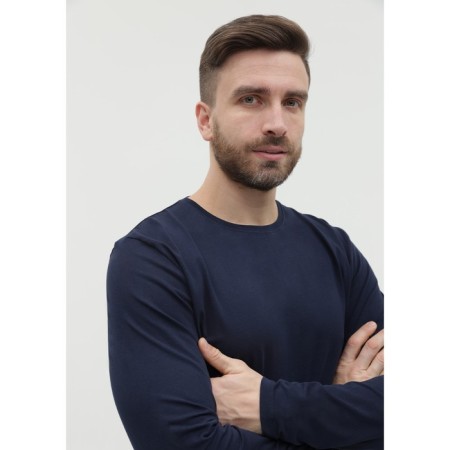 Male T-shirt, size 44, dark blue color-8