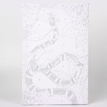 Picture on numbers on a canvas with a subframe "Red Snake", 30*20 cm-4