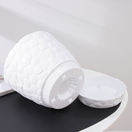 Pot with the pallet "pebbles", 5 l, white color-2